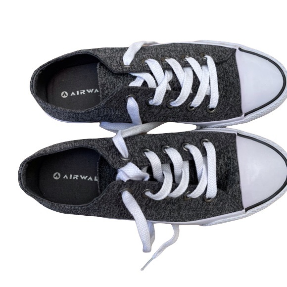 Airwalk Mens Size 8.5 Canvas Skateboard Shoes Gray - Picture 2 of 12